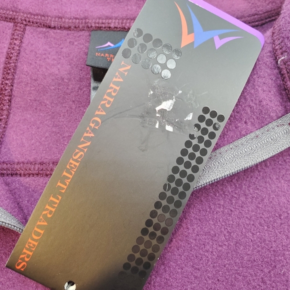 Narragansett Traders Women's Fleece Pullover Purple 1/2 Zip sz Large NWT - Picture 12 of 14